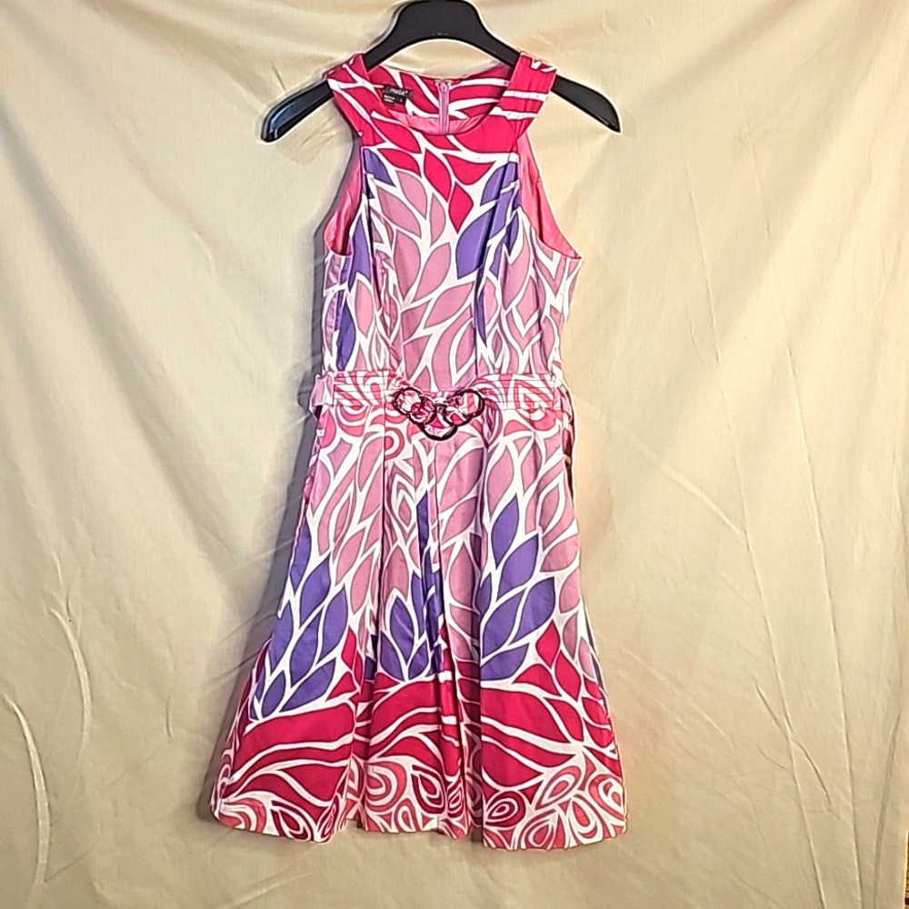 Muse women Floral dress, Size 4, Color: Pink, purple, white, lavender